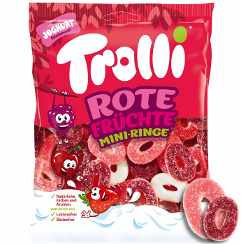 Trolli - Rote Früchte Mini-Ringe 150g